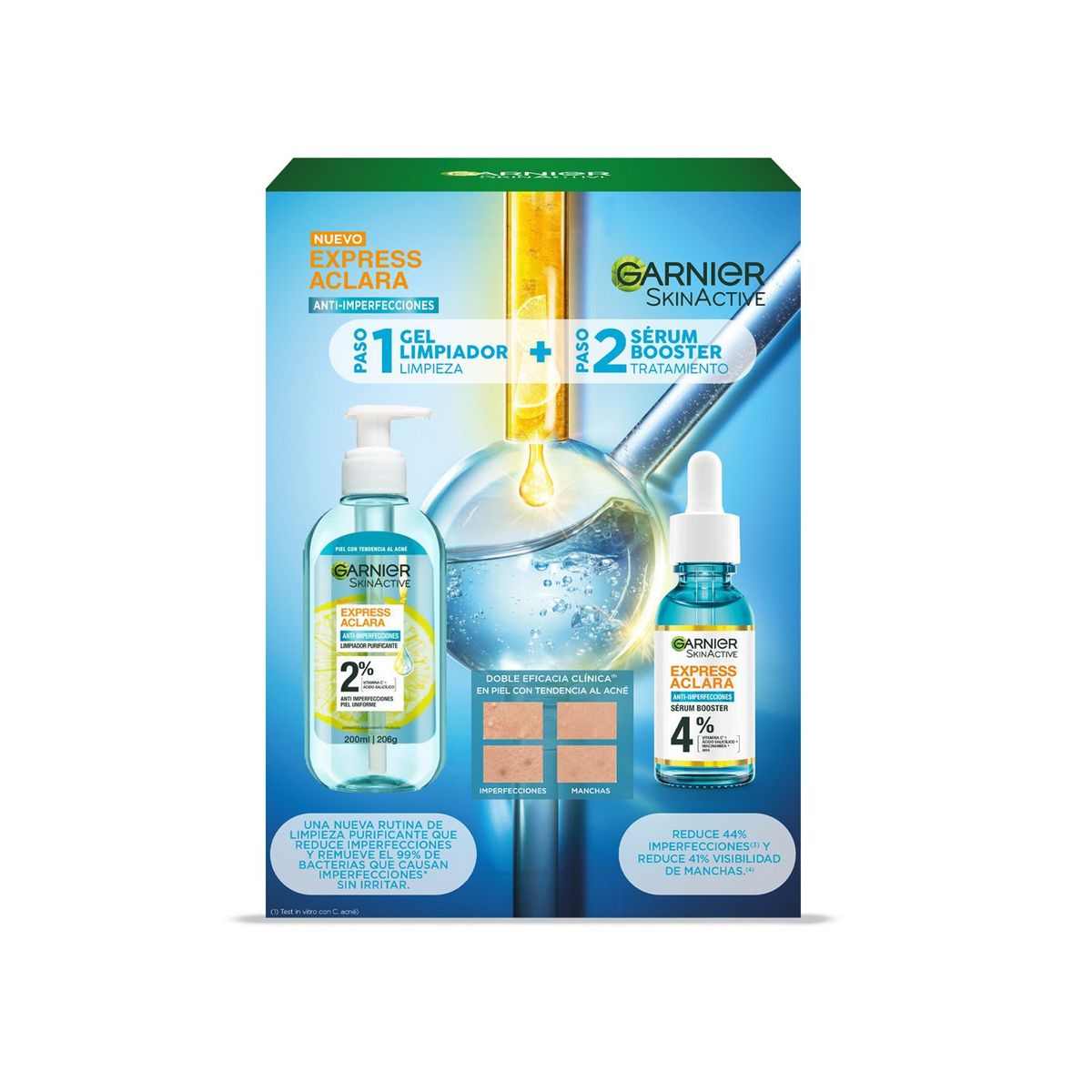 GARNIER - Pack Anti Imperfecciones Garnier Skin Natural Face