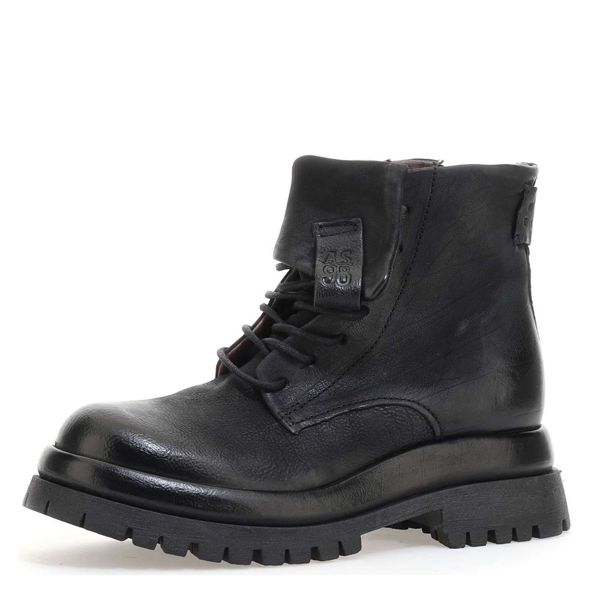 AS 98 - Botín Mujer Cuero Negro AS 98