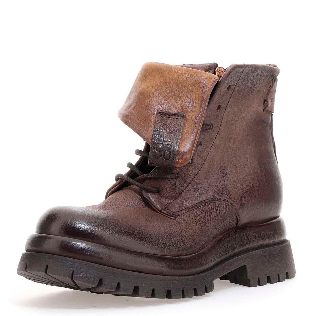 AS 98 - Botín Mujer Cuero Café AS 98