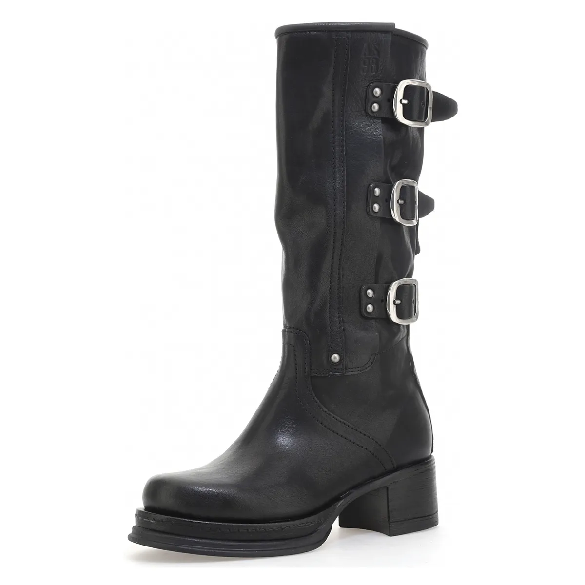 AS 98 - Botín Mujer Cuero Negro As 98