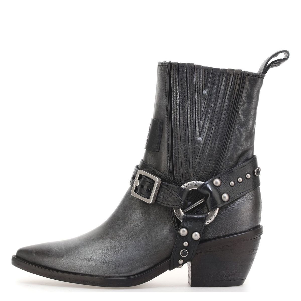 AS 98 - Botín Mujer Cuero Gris As 98