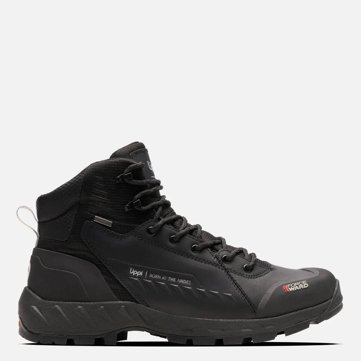 LIPPI - Tronador Zapatilla Outdoor Mujer Impermeable Cuero Negro Lippi