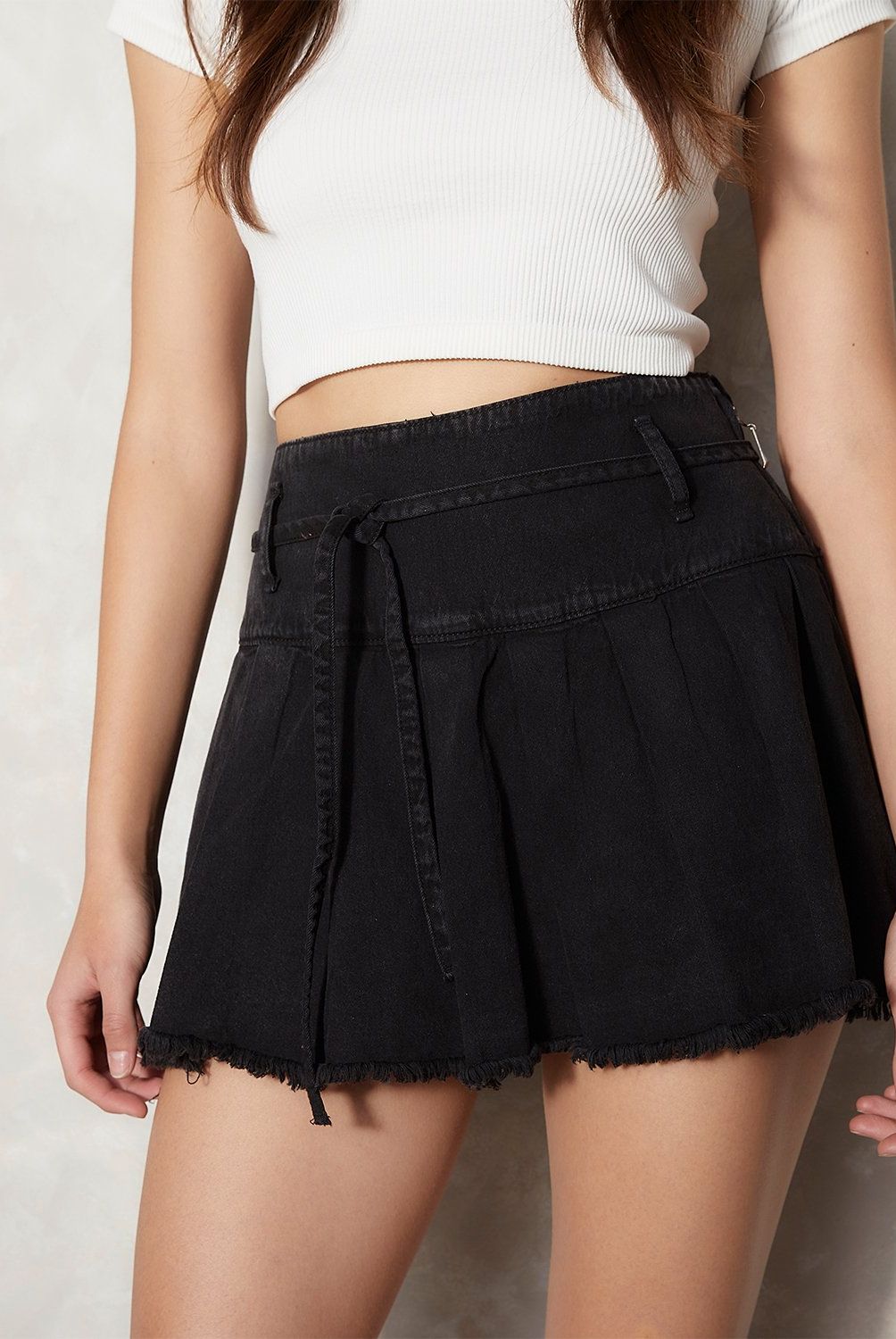 SYBILLA - Short Falda Denim Sybilla Mujer Tiro Alto Casual