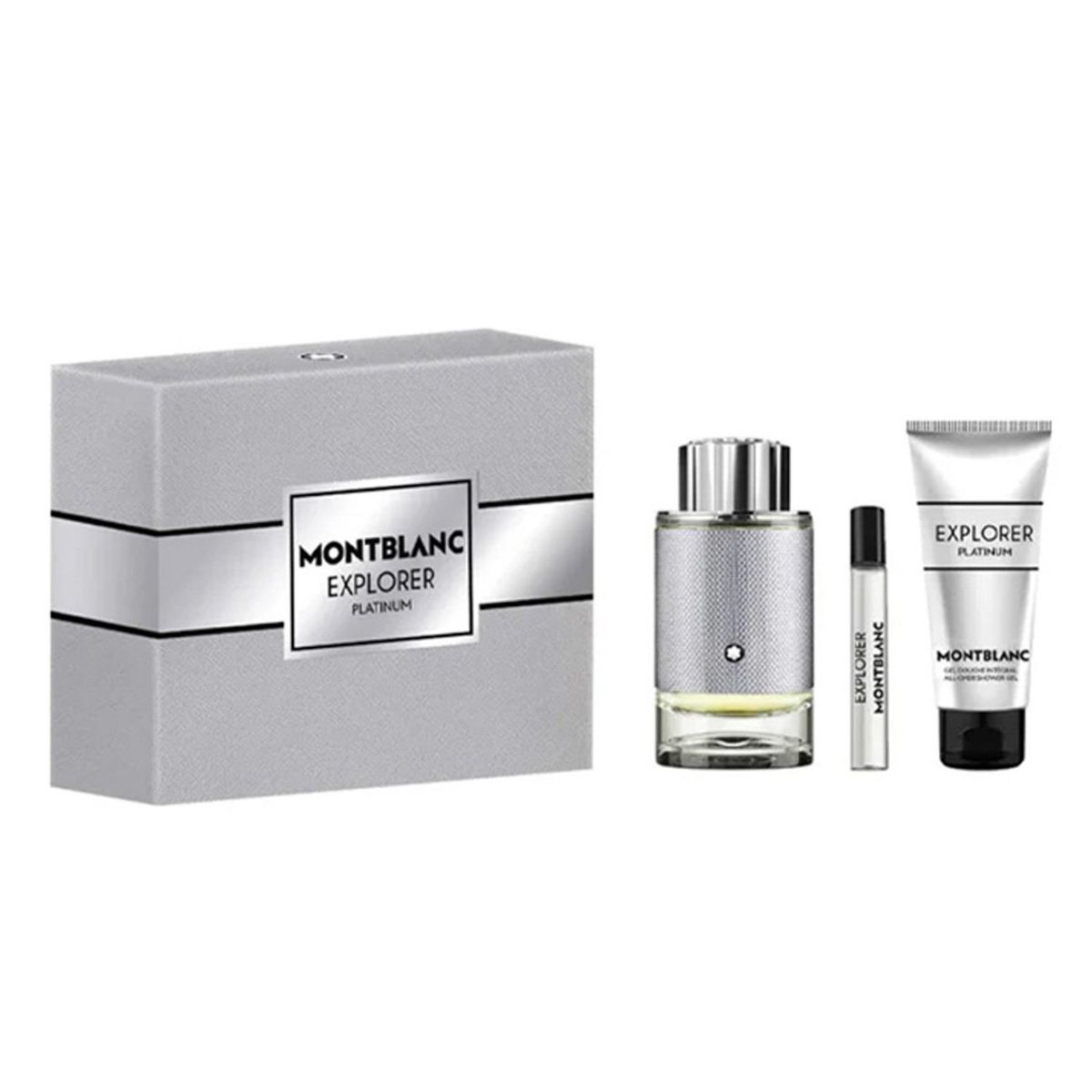 MONTBLANC - Set Perfume Hombre Explorer Platinum 100Ml+Sg+Spray Montblanc