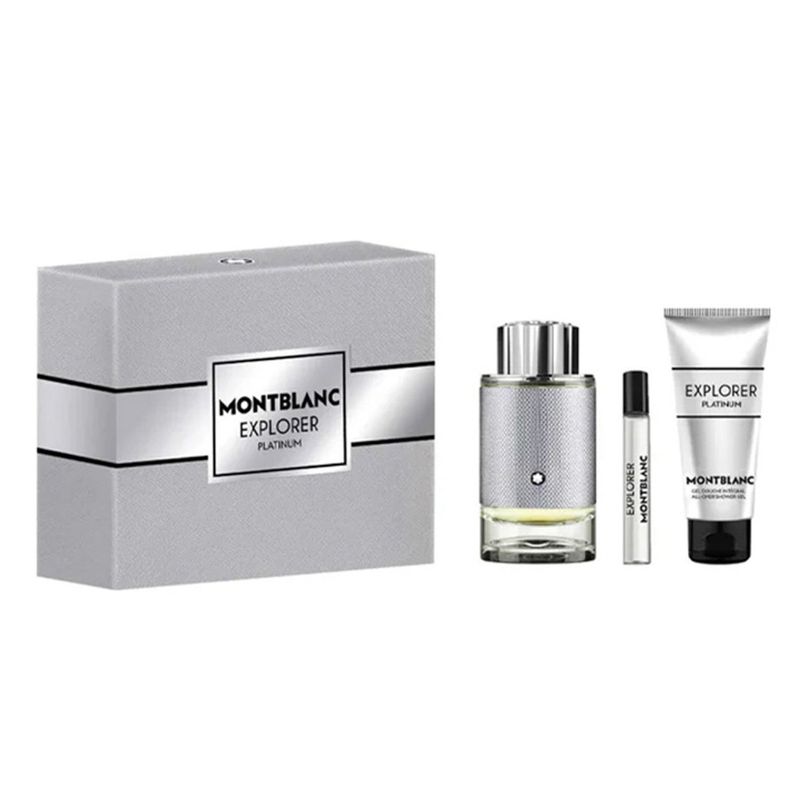 MONTBLANC - Set Perfume Hombre Explorer Platinum 100Ml+Sg+Spray Montblanc