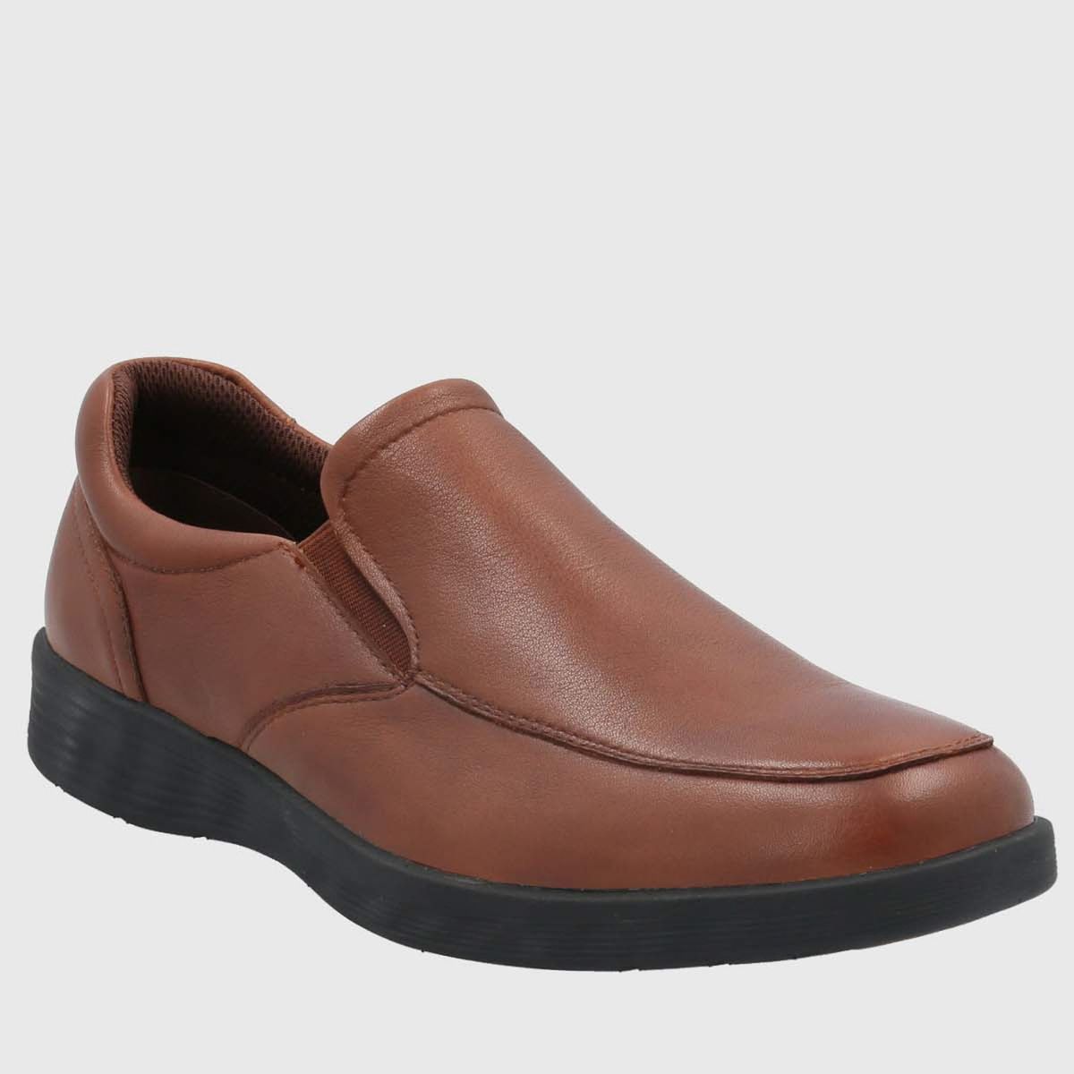 HUSH PUPPIES - Zapato Casual Hombre Cuero Café Hush Puppies