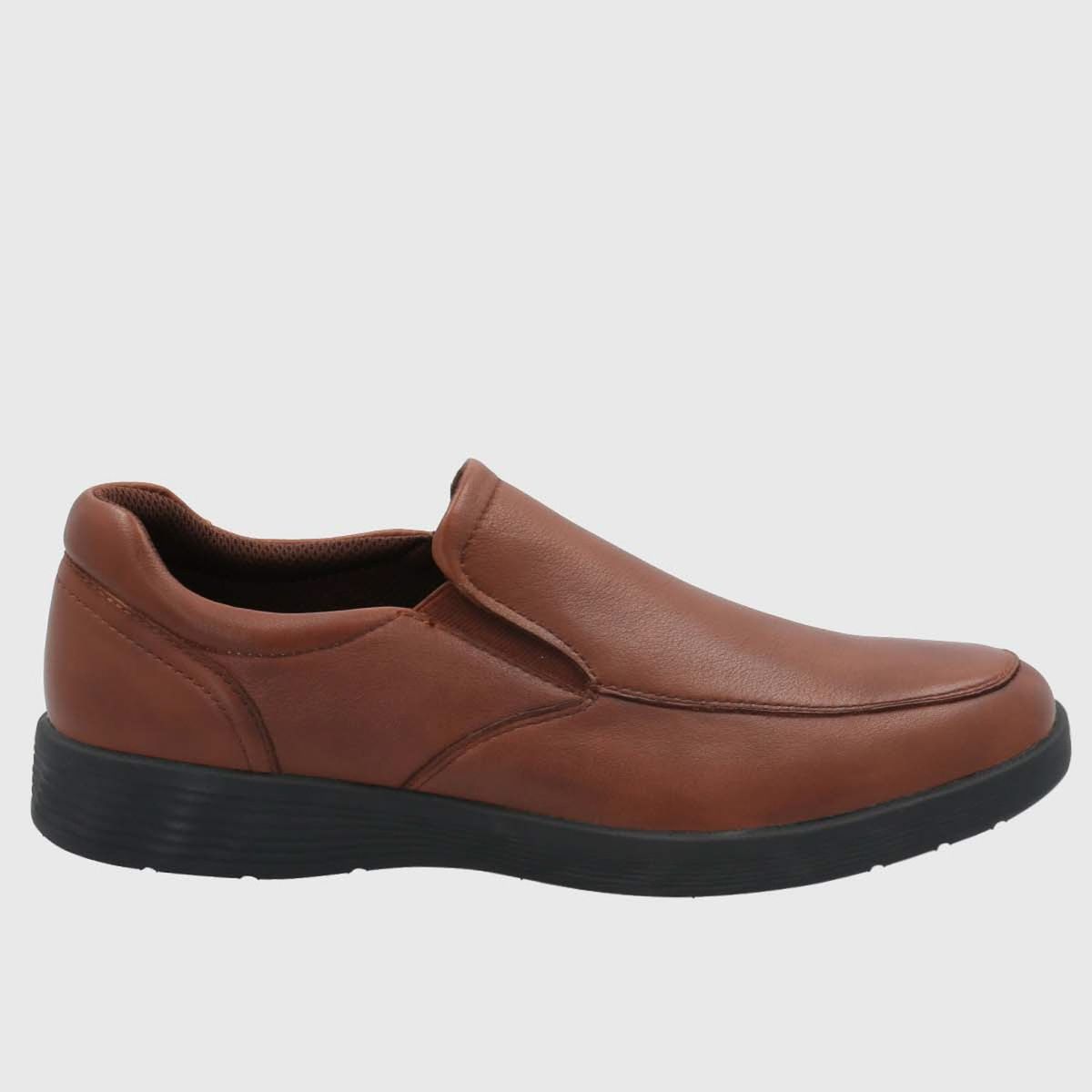 HUSH PUPPIES - Zapato Casual Hombre Cuero Café Hush Puppies