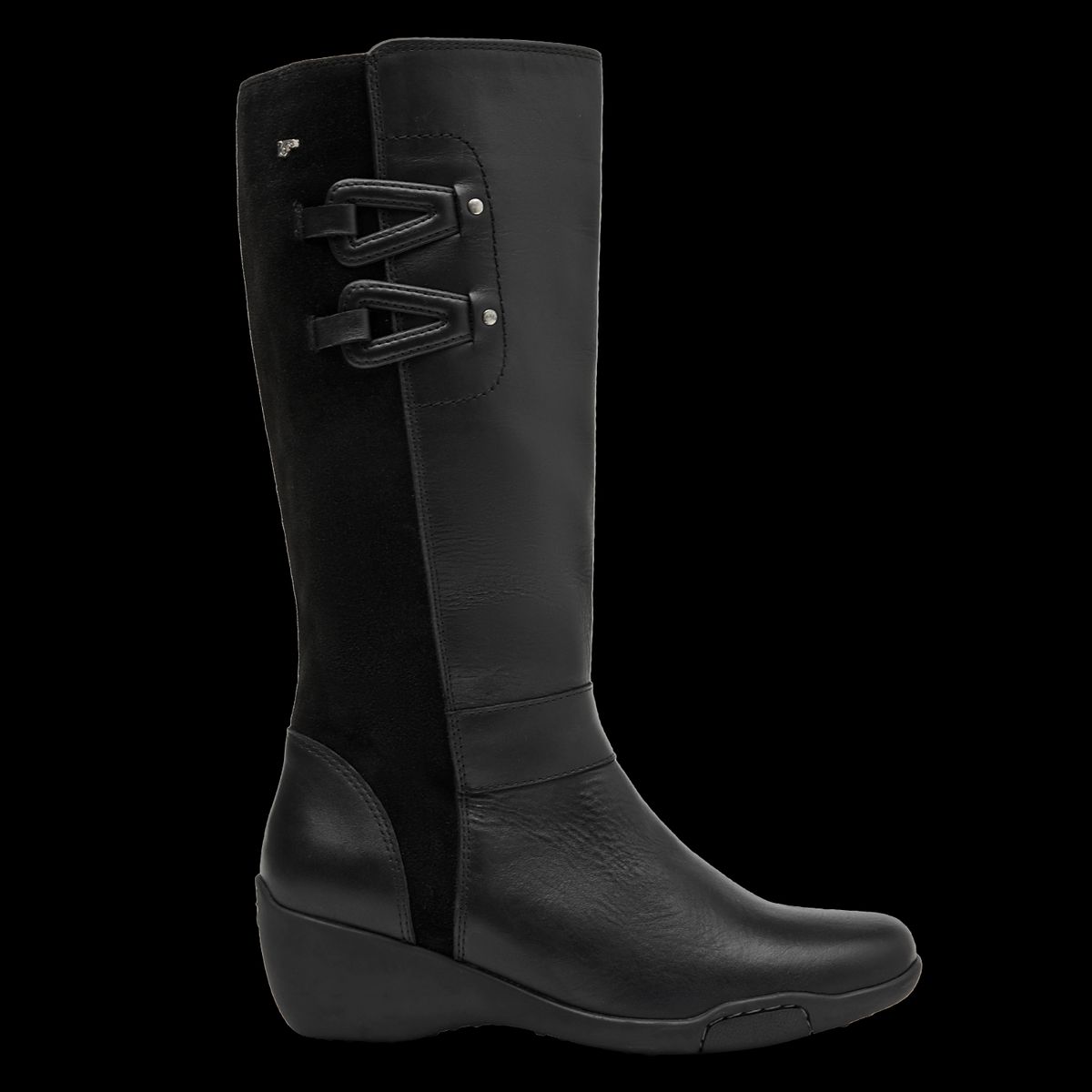 16 HRS - Bota Mujer Cuero Negro 16 Hrs