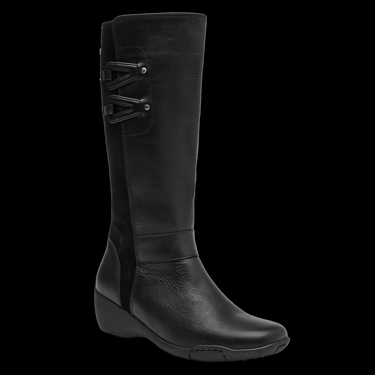 16 HRS - Bota Mujer Cuero Negro 16 Hrs