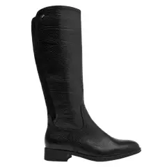 16 HRS - Bota Mujer Cuero Negro