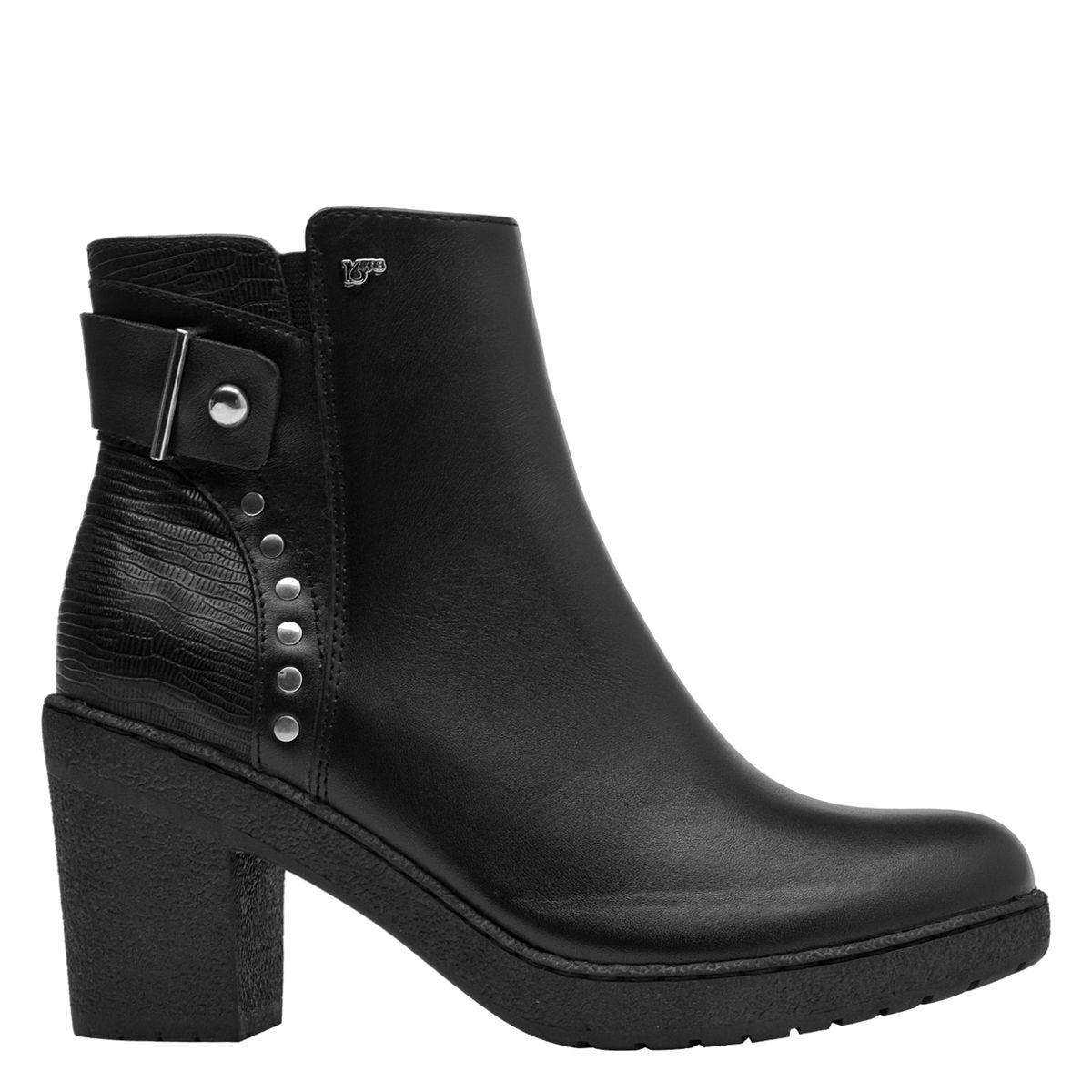 16 HRS - Botín Mujer Cuero Negro 16 Hrs