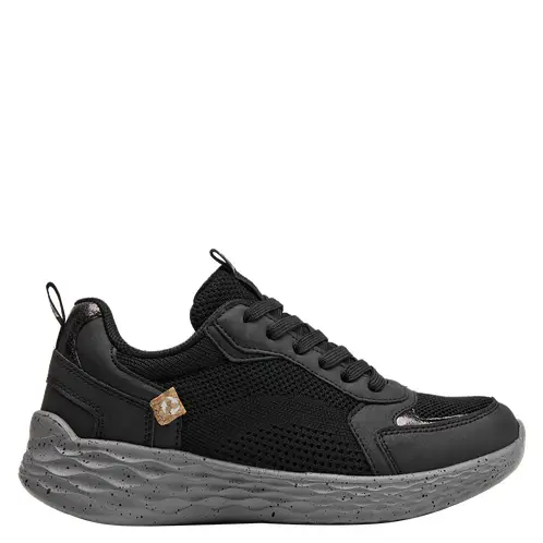 16 HRS - Zapatilla Urbana Mujer Negro