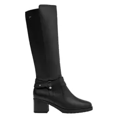 16 HRS - Bota Mujer Cuero Negro