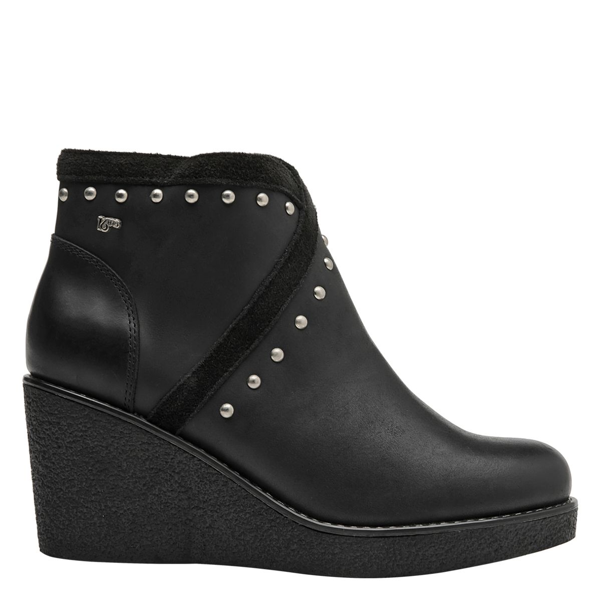 16 HRS - Botín Mujer Cuero Negro 16 Hrs