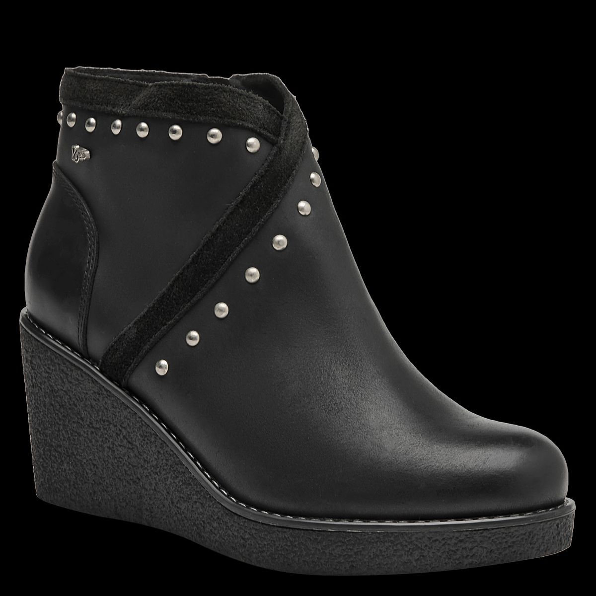 16 HRS - Botín Mujer Cuero Negro 16 Hrs