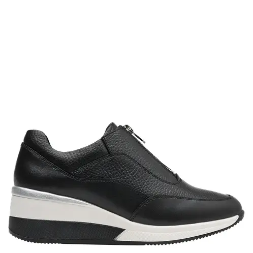 16 HRS - Zapatilla Urbana Mujer Cuero Negro