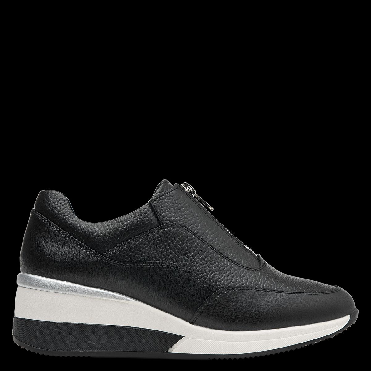 16 HRS - Zapatilla Urbana Mujer Cuero Negro 16 Hrs