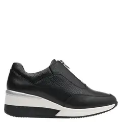 16 HRS - Zapatilla Urbana Mujer Cuero Negro