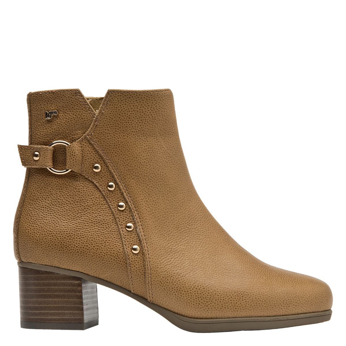 16 HRS - Botín Mujer Cuero Beige 16 Hrs