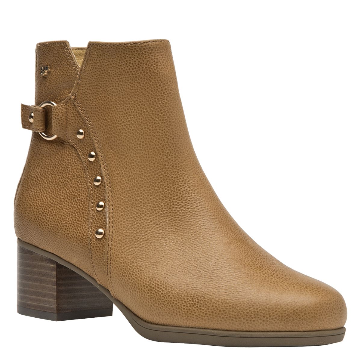 16 HRS - Botín Mujer Cuero Beige 16 Hrs