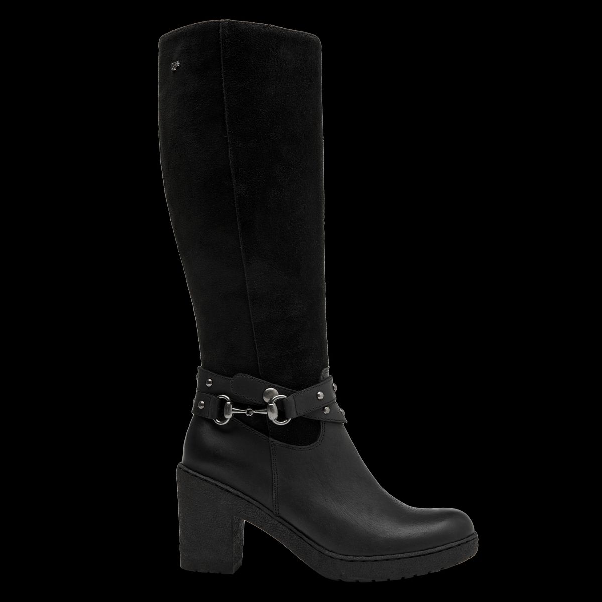 16 HRS - Bota Mujer Cuero Negro 16 Hrs