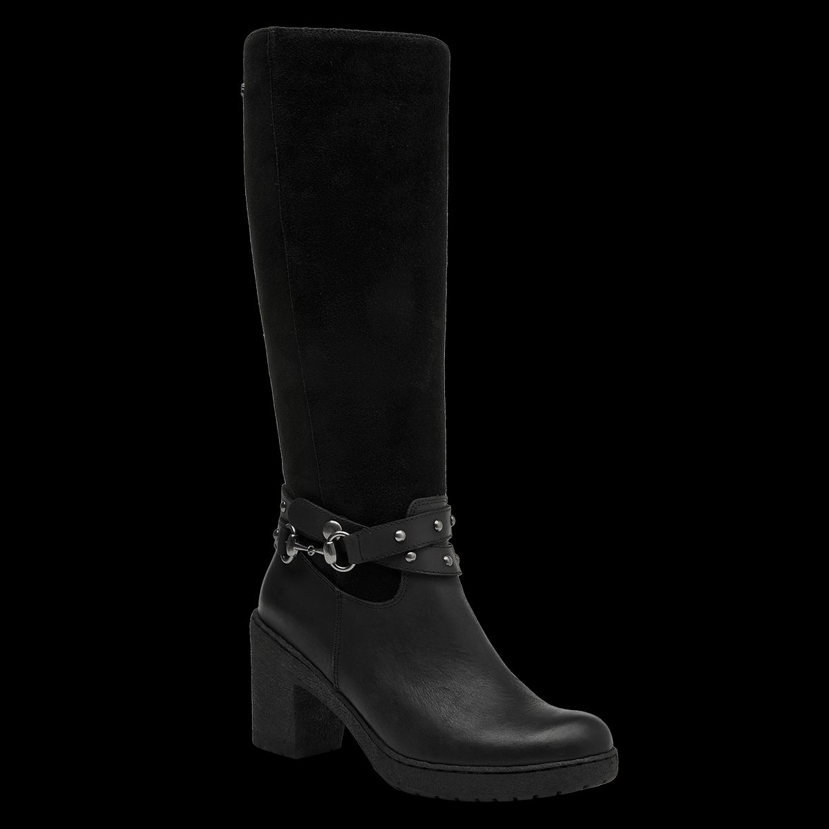 16 HRS - Bota Mujer Cuero Negro 16 Hrs