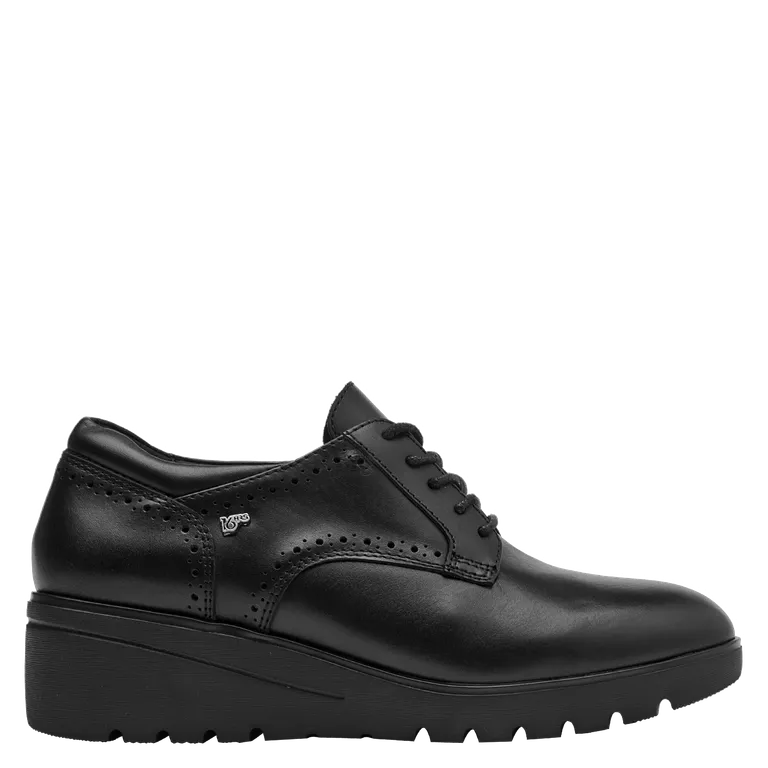 Zapato Casual Mujer Cuero Negro