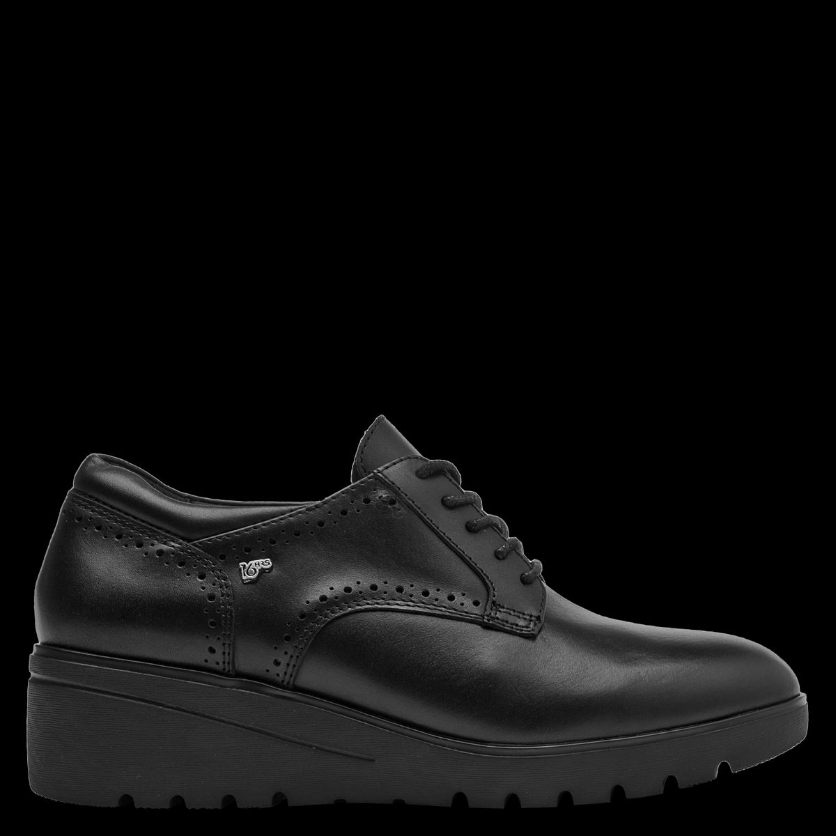 16 HRS - Zapato Casual Mujer Cuero Negro 16 Hrs