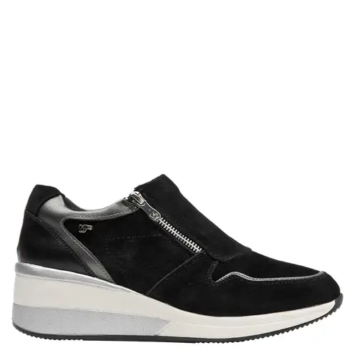 16 HRS - Zapatilla Urbana Mujer Cuero Negro