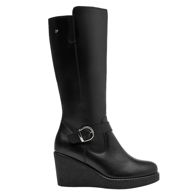 16 HRS - Bota Mujer Cuero Negro 16 Hrs