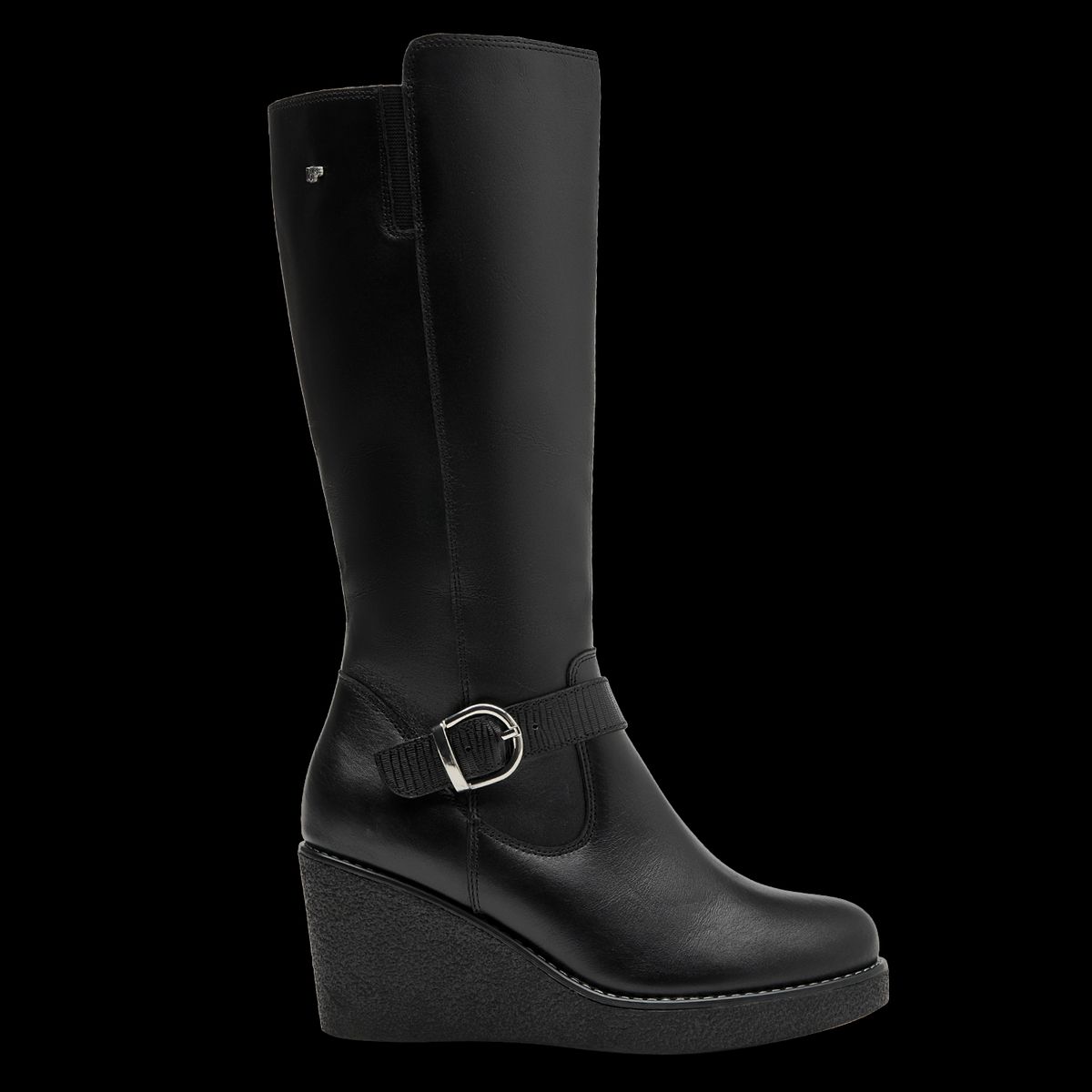 16 HRS - Bota Mujer Cuero Negro 16 Hrs