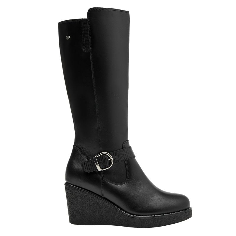 16 HRS - Bota Mujer Cuero Negro 16 Hrs