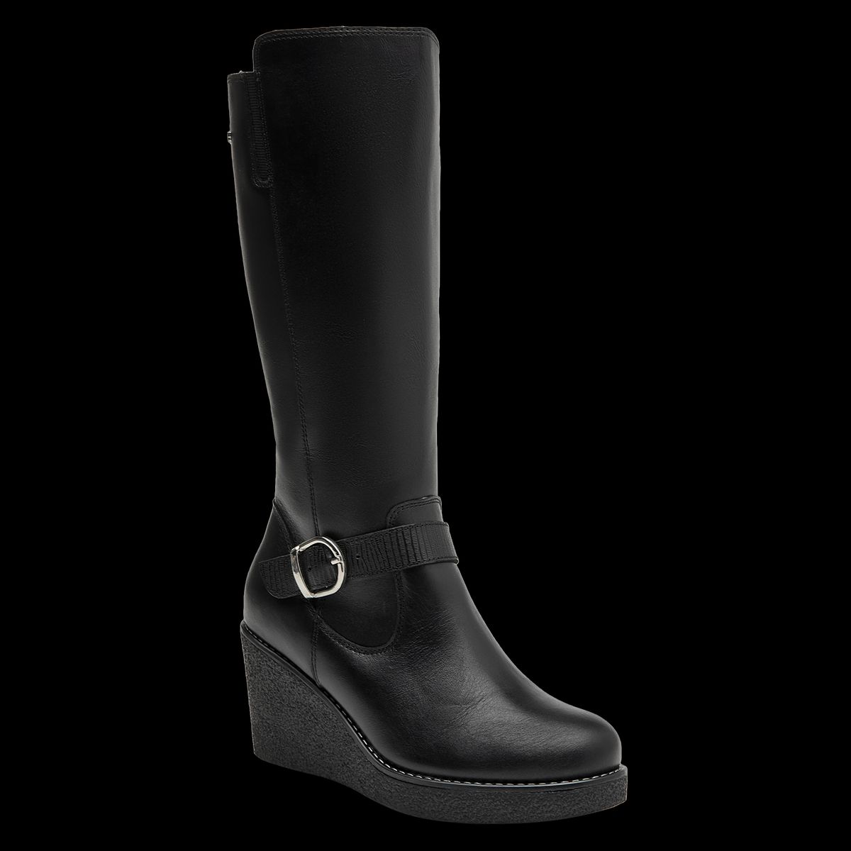 16 HRS - Bota Mujer Cuero Negro 16 Hrs