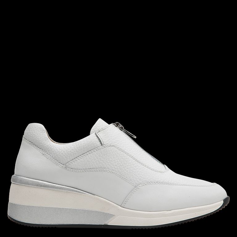 16 HRS Zapatilla Urbana Mujer Cuero Blanco