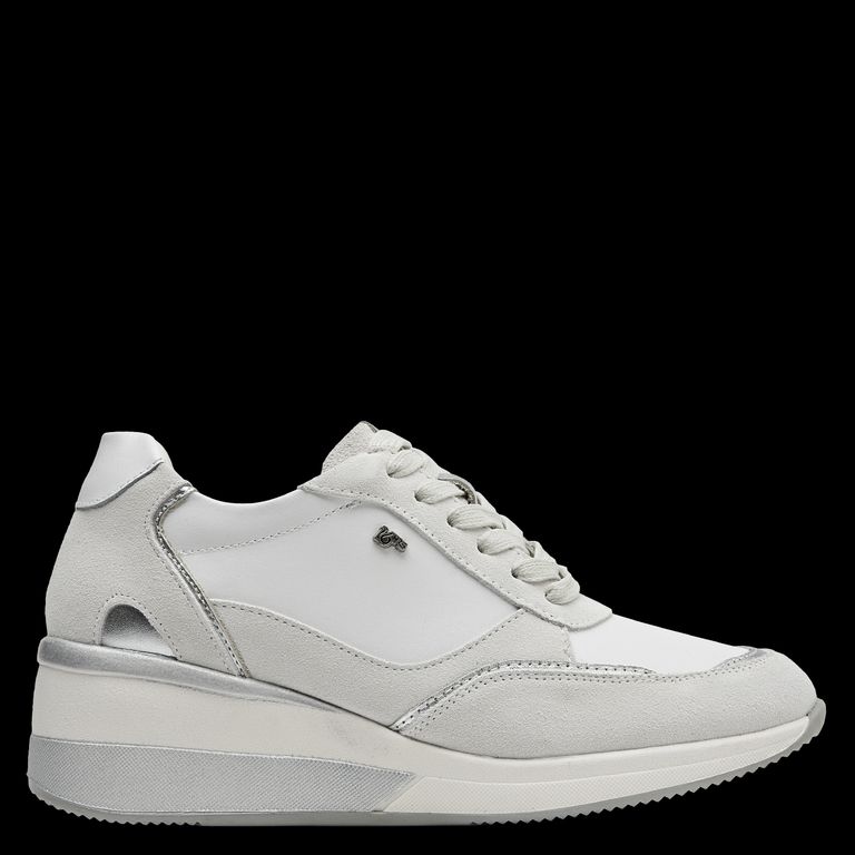 16 HRS Zapatilla Urbana Mujer Cuero Blanco
