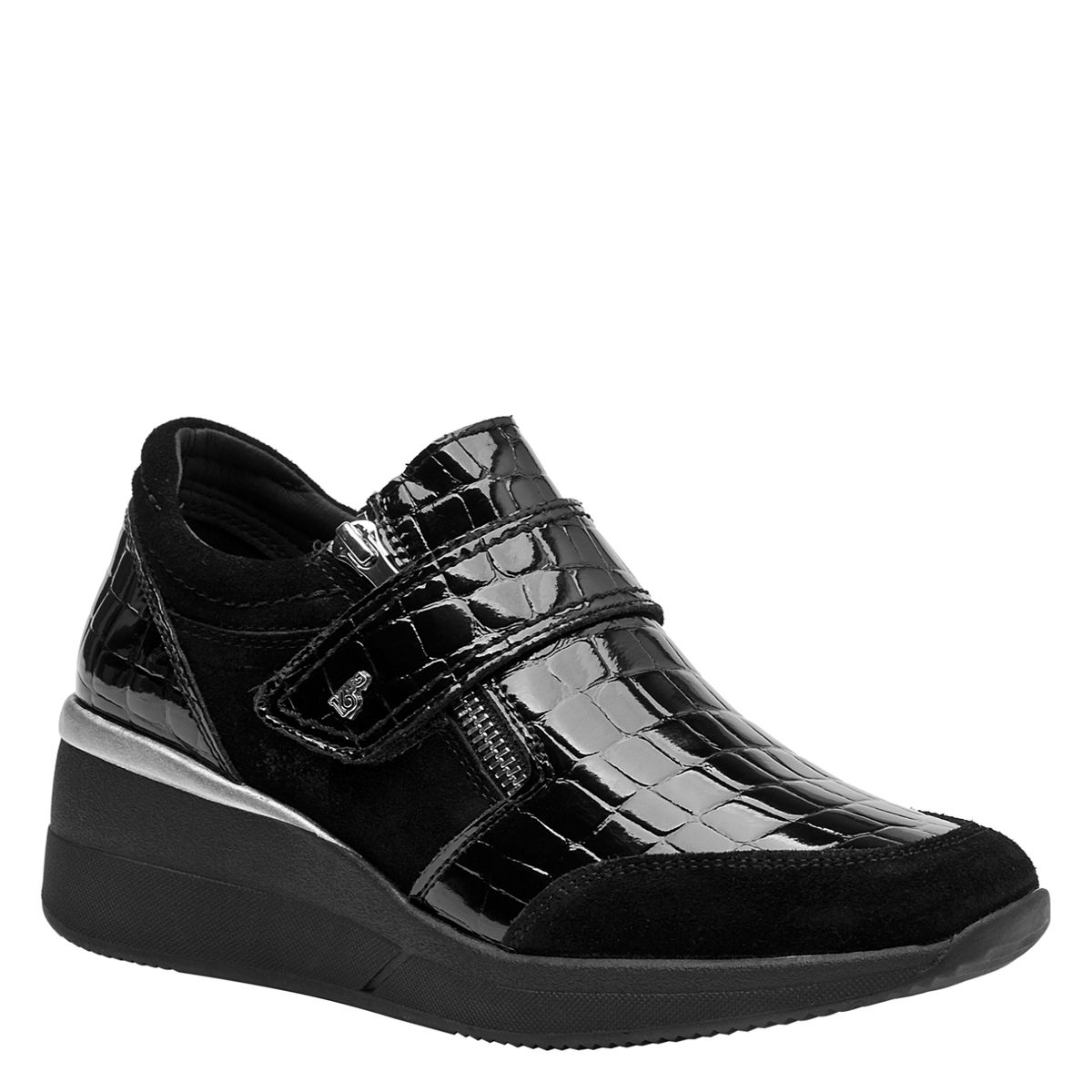 16 HRS - Zapatilla Urbana Mujer Cuero Negro 16 Hrs