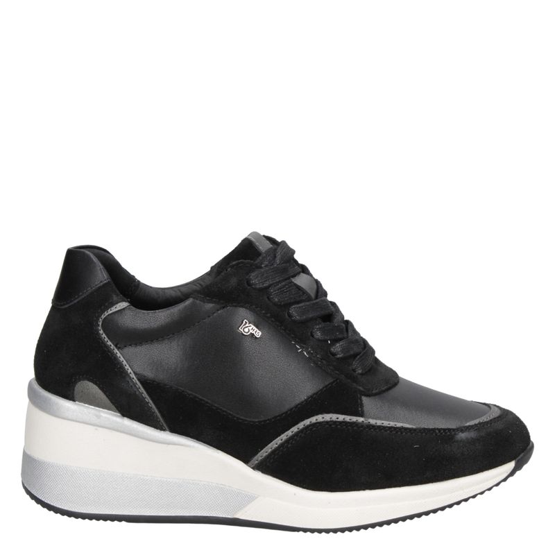 16 HRS - Zapatilla Urbana Mujer Cuero Negro 16 Hrs