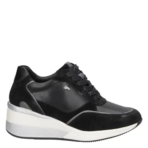 16 HRS - Zapatilla Urbana Mujer Cuero Negro