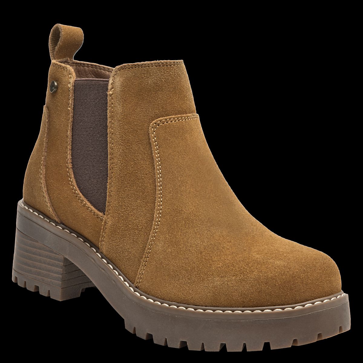 BRUNO ROSSI - Botín Mujer Cuero Café Bruno Rossi