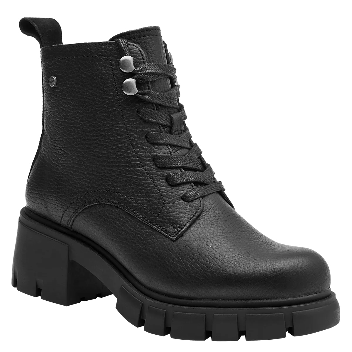 BRUNO ROSSI - Botín Mujer Cuero Negro Bruno Rossi