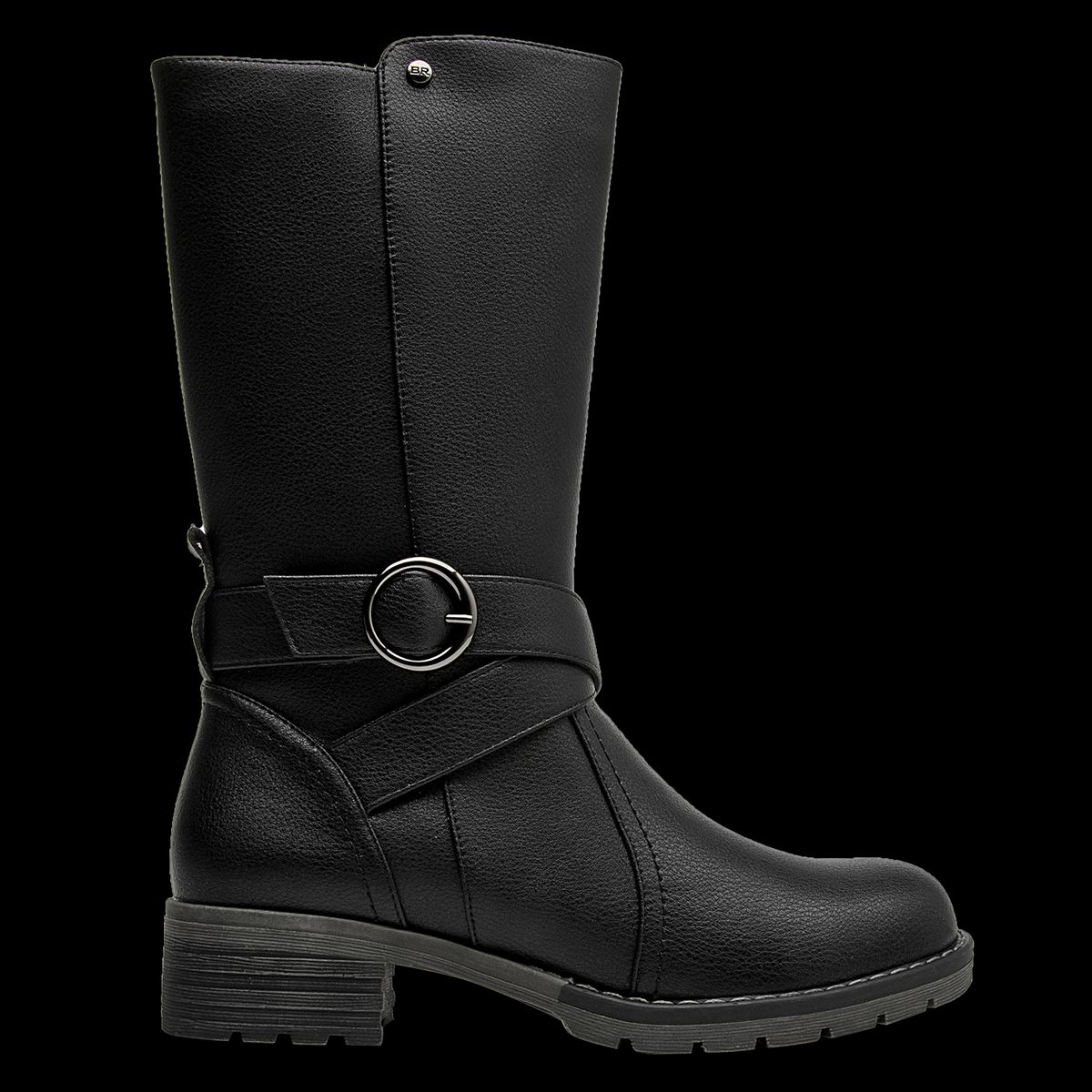 BRUNO ROSSI - Bota Mujer Cuero Negro Bruno Rossi