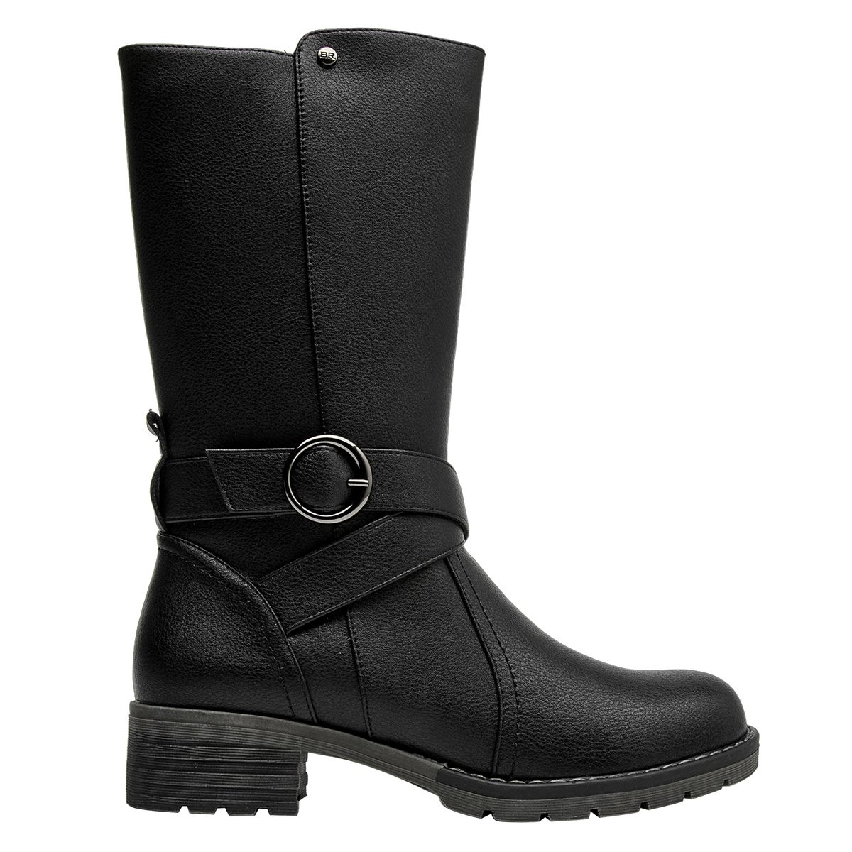 BRUNO ROSSI - Bota Mujer Cuero Negro Bruno Rossi