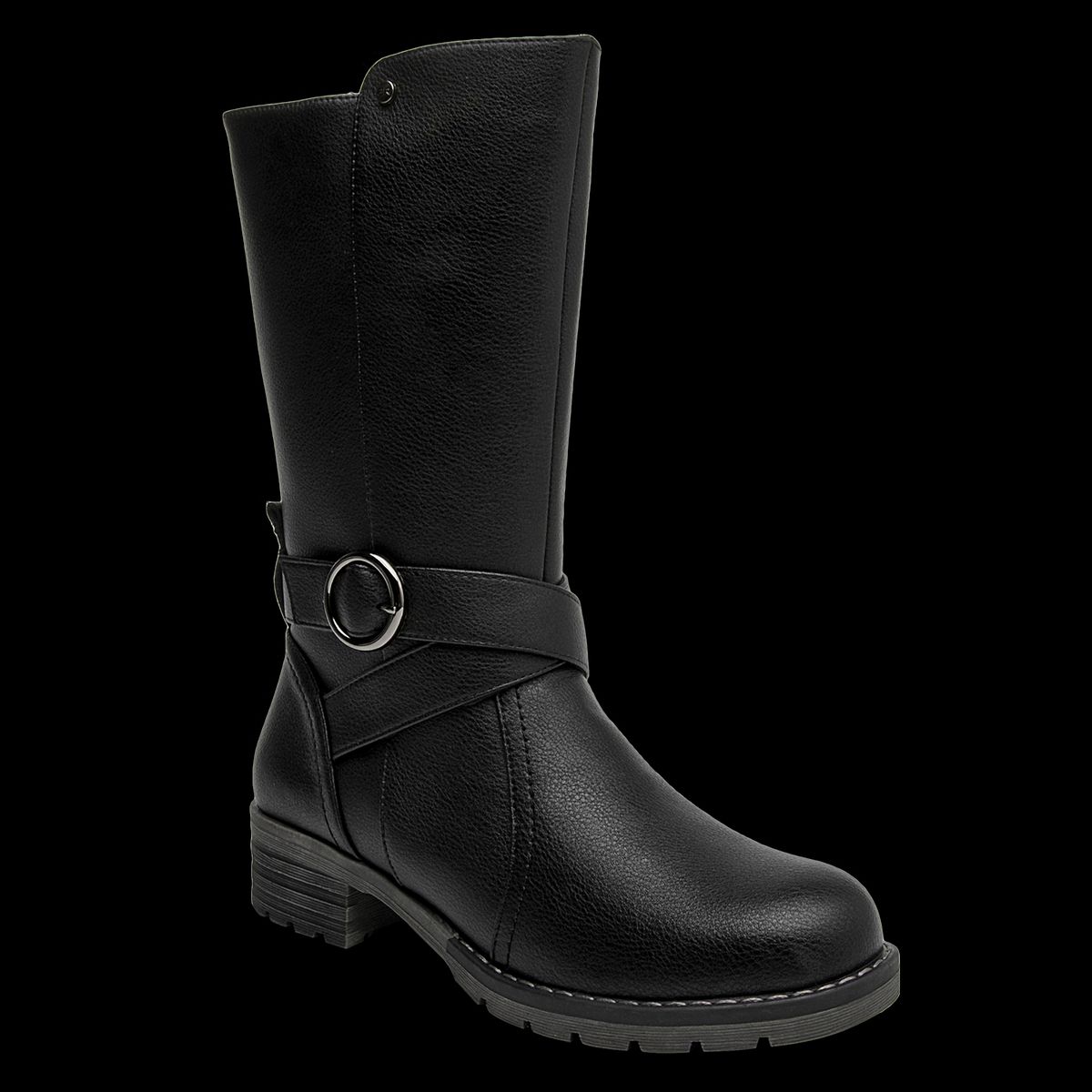 BRUNO ROSSI - Bota Mujer Cuero Negro Bruno Rossi