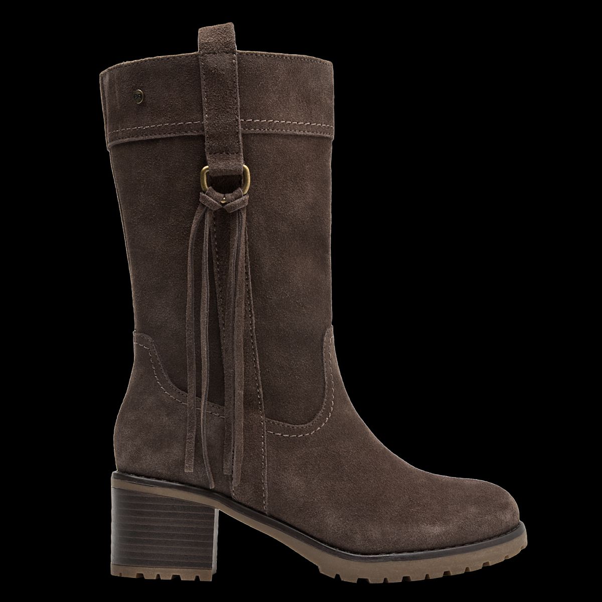 BRUNO ROSSI - Botín Mujer Cuero Café Bruno Rossi