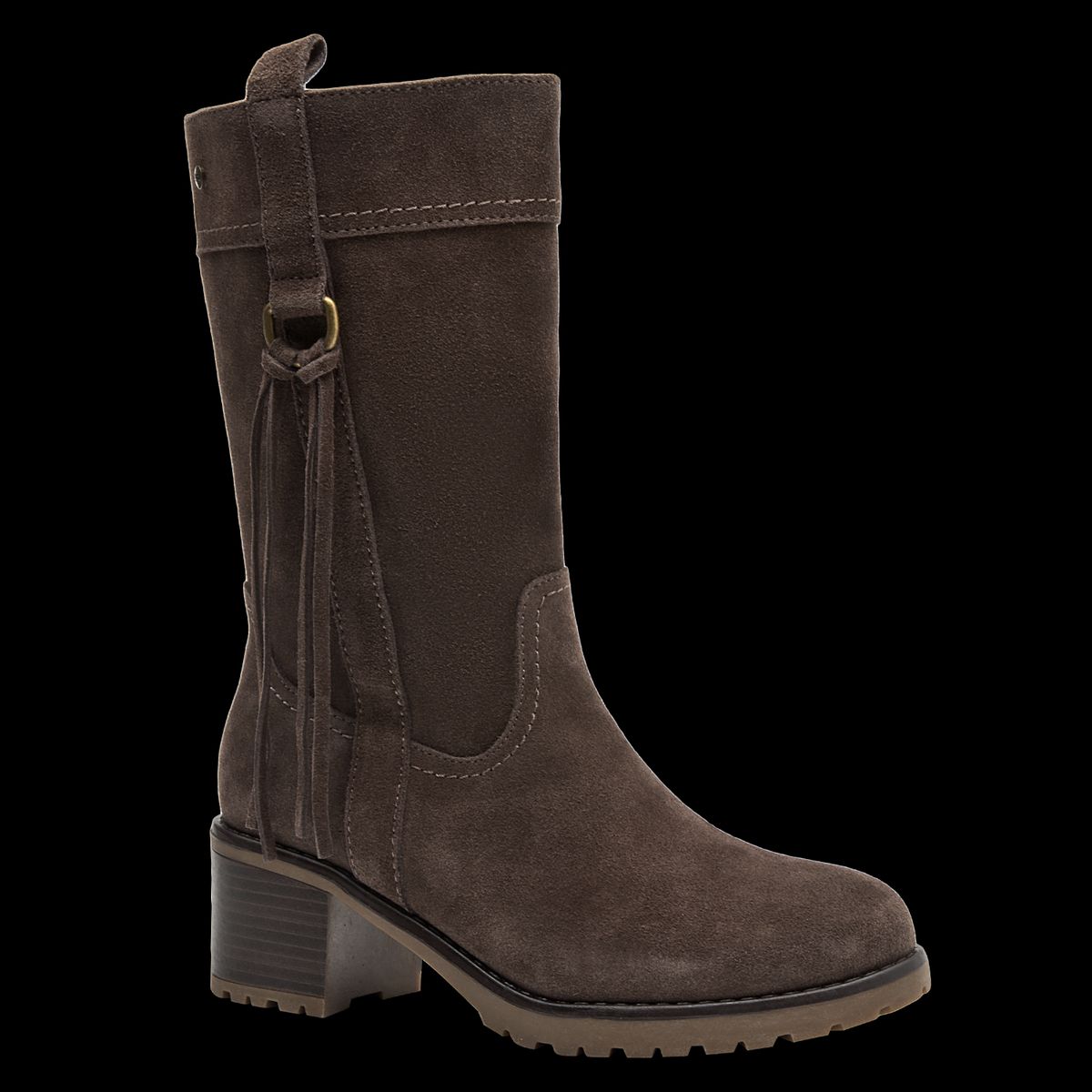 BRUNO ROSSI - Botín Mujer Cuero Café Bruno Rossi