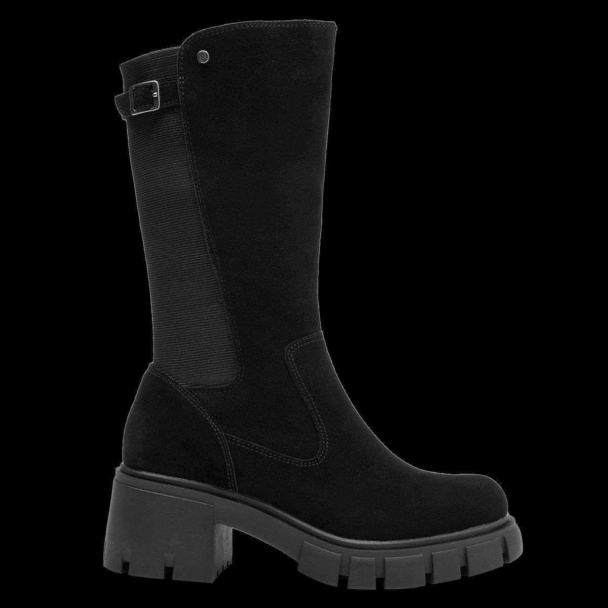 BRUNO ROSSI - Bota Mujer Cuero Negro Bruno Rossi