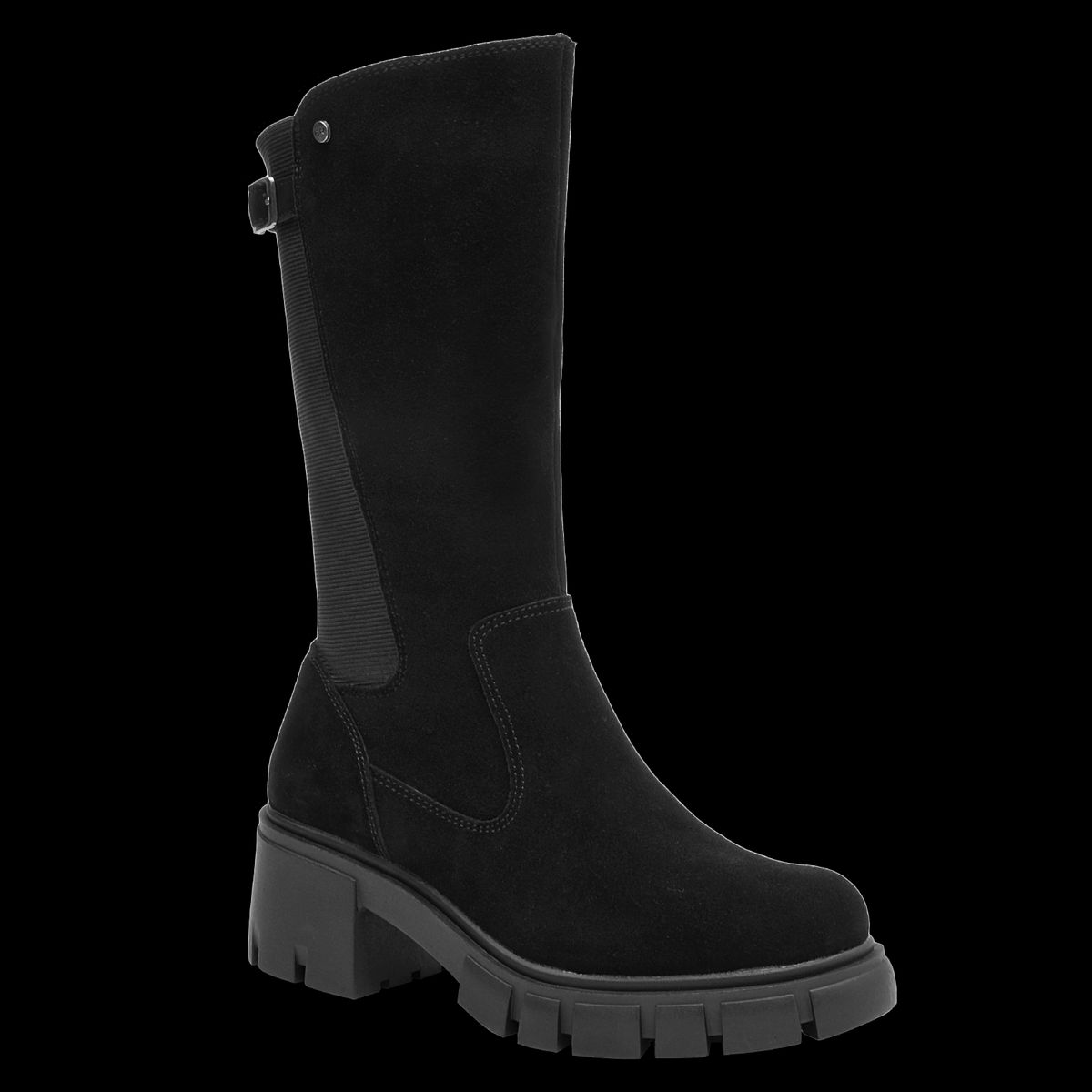 BRUNO ROSSI - Bota Mujer Cuero Negro Bruno Rossi