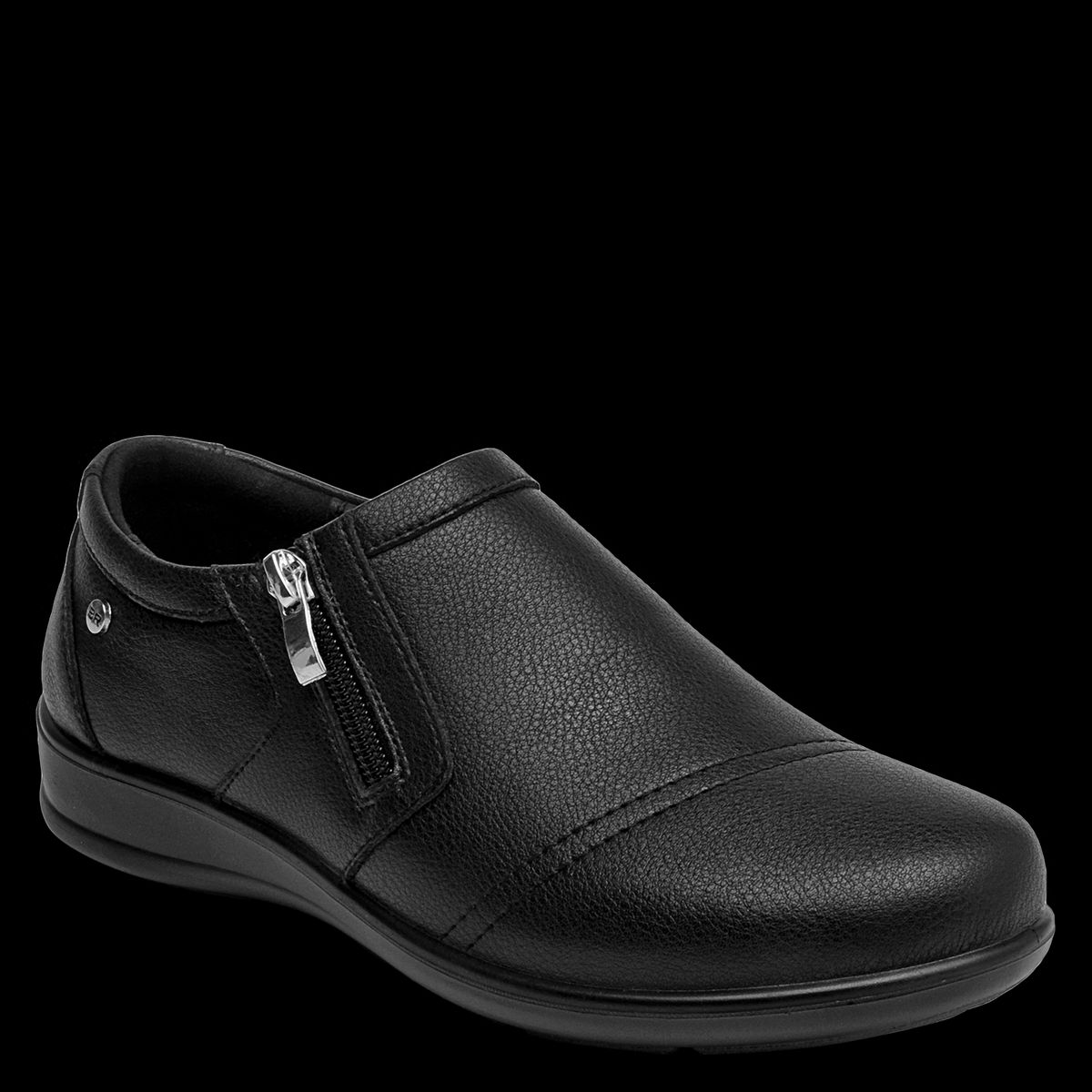 BRUNO ROSSI - Zapato Casual Mujer Cuero Negro Bruno Rossi
