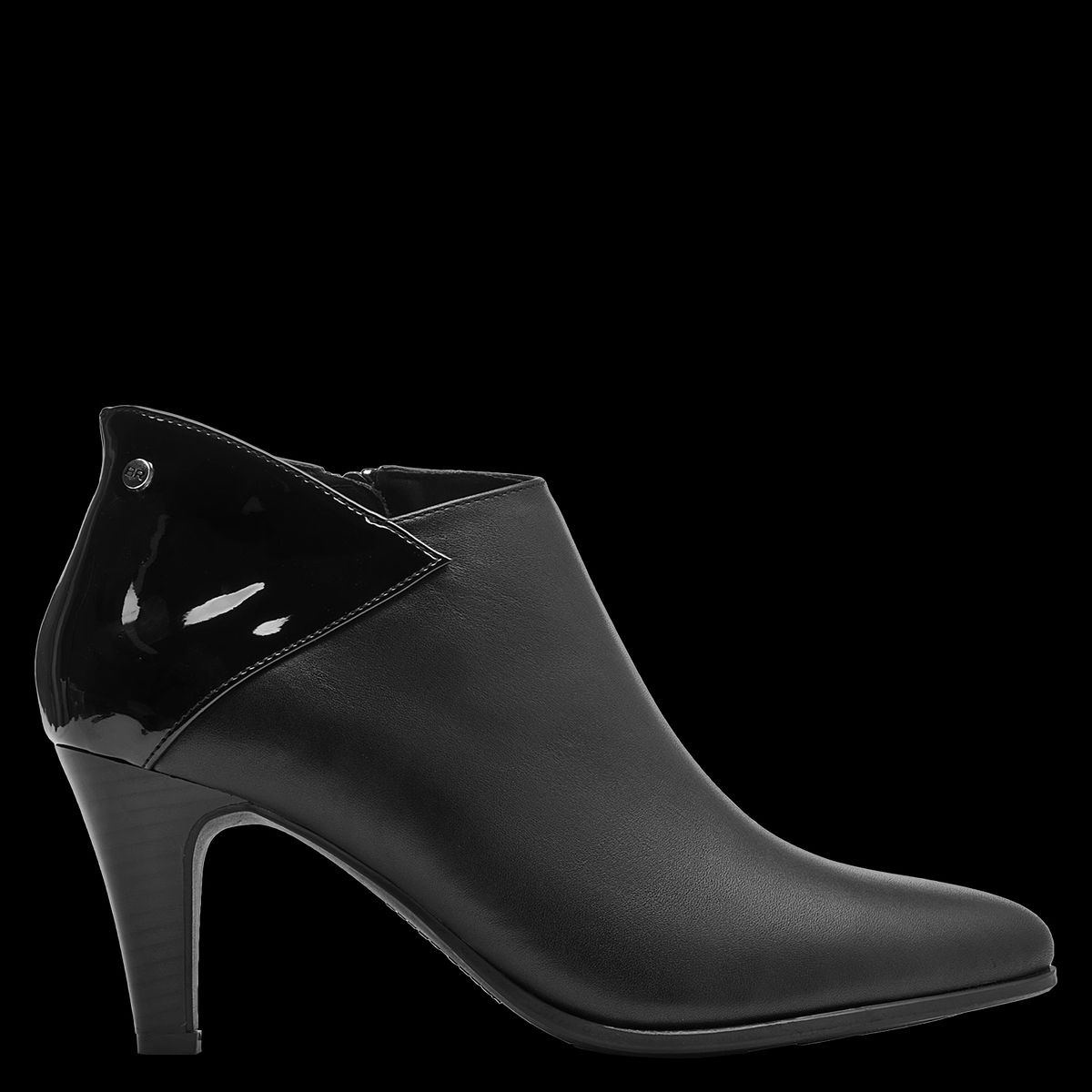 BRUNO ROSSI - Botín Mujer Cuero Negro Bruno Rossi