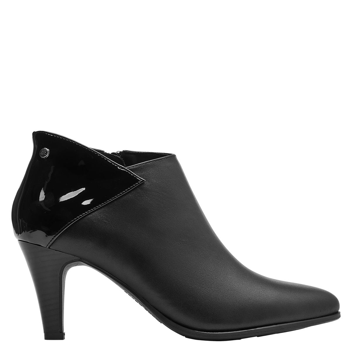 BRUNO ROSSI - Botín Mujer Cuero Negro Bruno Rossi